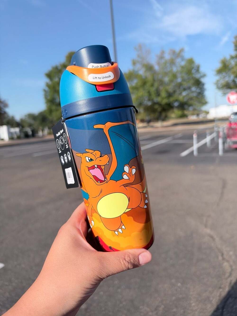 Owala FreeSip Water Bottle Pokémon Charizard Brings the Heat 24 oz